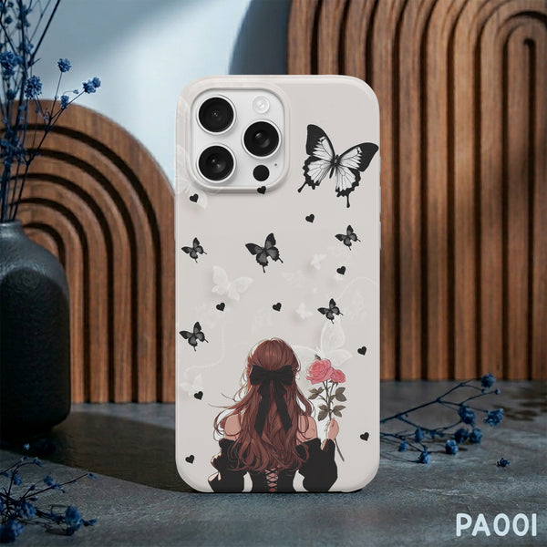 PA001 - Butterfly - Aesthetic Girl Mobile Case