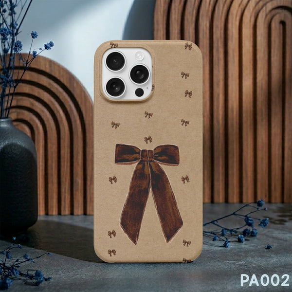 PA002 - Brown Bow - Aesthetic Mobile Case