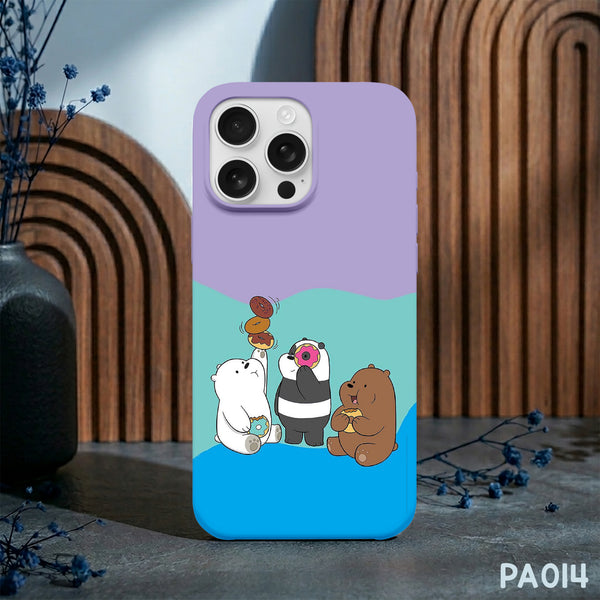 PA014 - We Bare Bears Donut - Bear Phone Case